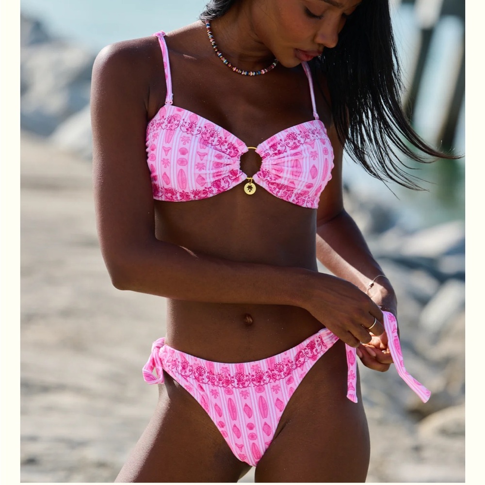 Pink Palm Puff Lila Bottom Sakura Small Cheeky